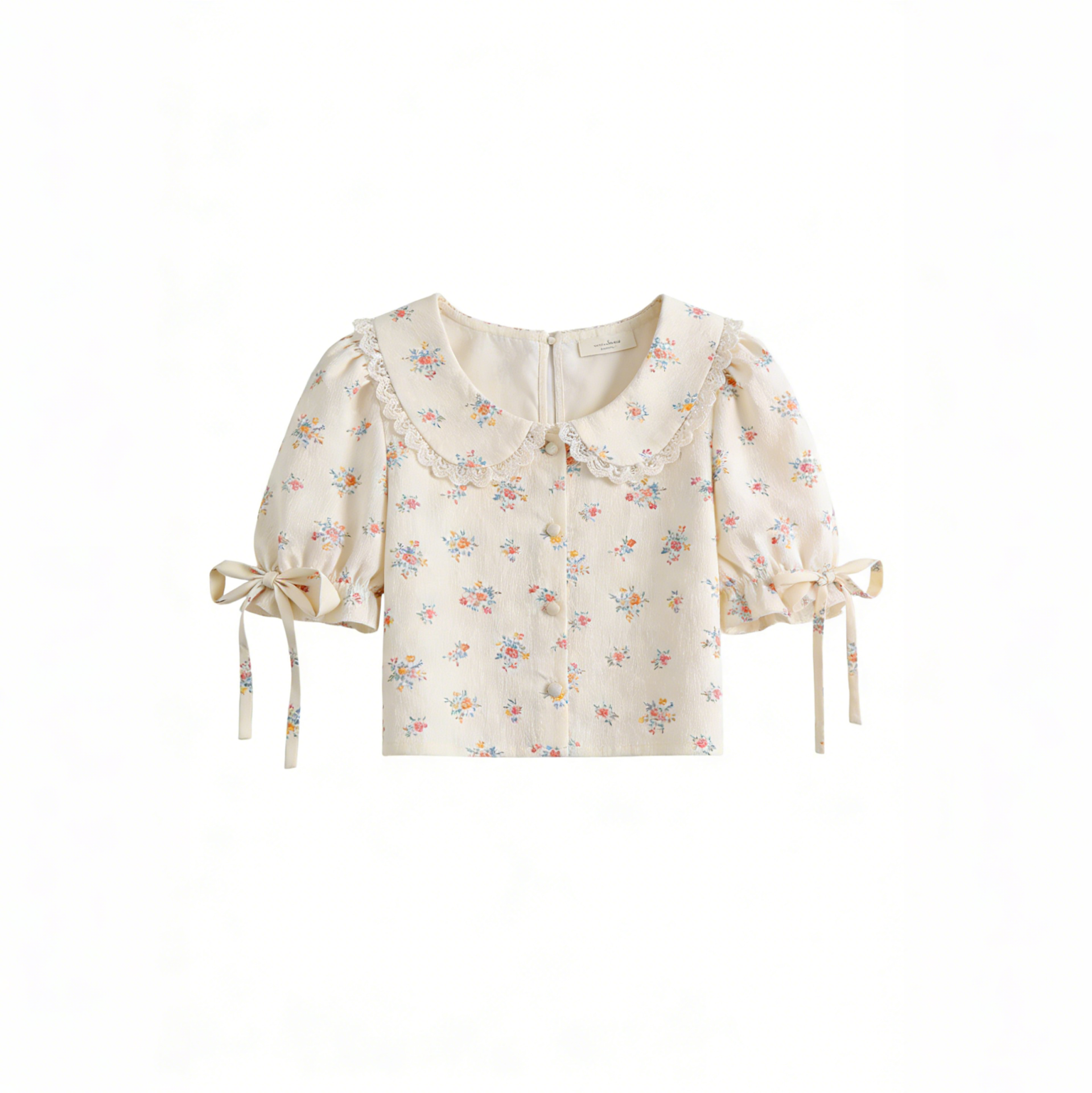 Cottagecore Ditsy Floral Cropped Blouse